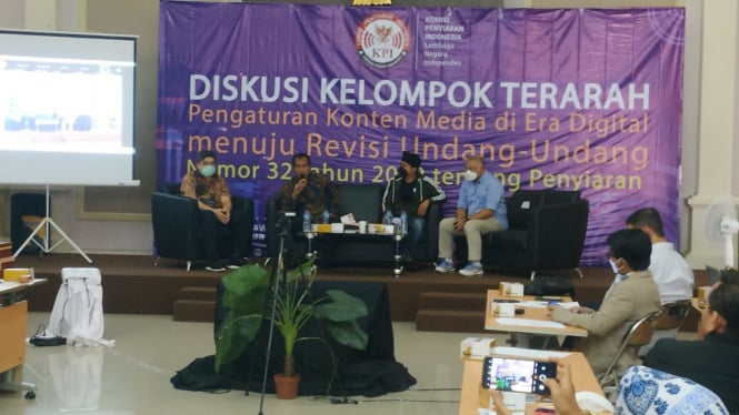 Diskusi Pengaturan Konten Media di Era Digital oleh Komisi Penyiaran Indonesia (KPI).