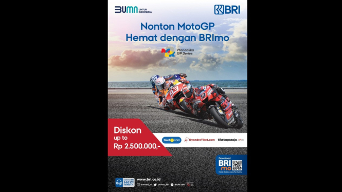 Nonton MotoGP Hemat dengan BRImo