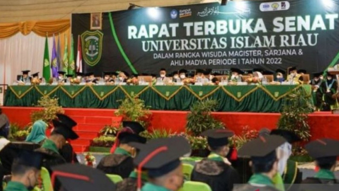 Prosesi wisuda Universitas Islam Riau