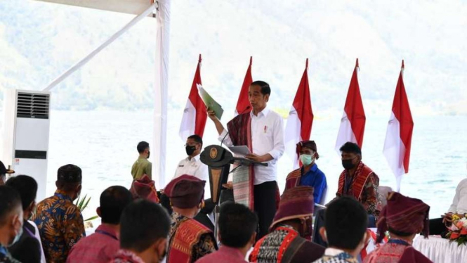 Presiden Jokowi di Sumatera Utara.