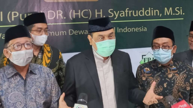 Wakil Ketua Umum Dewan Masjid Indonesia, Komjen (Purn), Syafruddin.