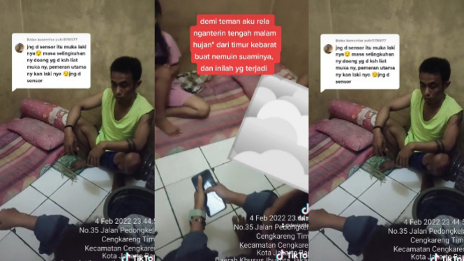 Viral Istri Pergoki Suami Selingkuh dengan Wanita Lain di Kontrakan  