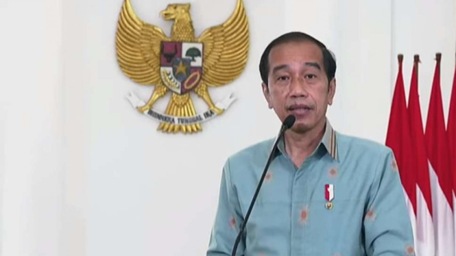 Presiden Jokowi di Hari Pers Nasional 2022.