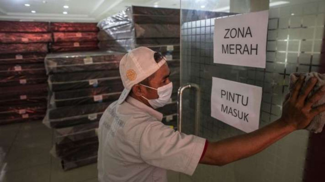 Lokasi isolasi pasien COVID-19 di GOR Kecamatan Tanjung Priok, Jakarta