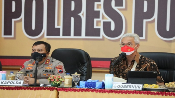 Kapolda Jawa Tengah dan Gubernur Ganjar Pranowo