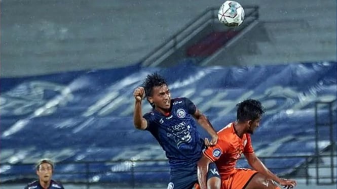 Pertandingan Arema FC melawan Persiraja Banda Aceh