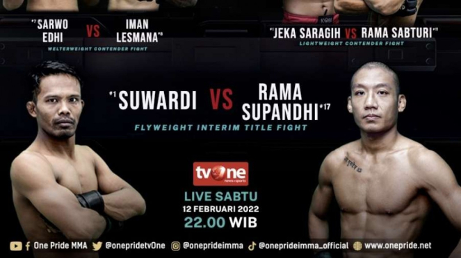 Suwardi vs Rama Supandhi di Fight Night 56 Sabtu 12 Februari 2022
