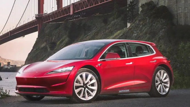 Tesla Hatchback yang Dikabarkan Meluncur 2023.