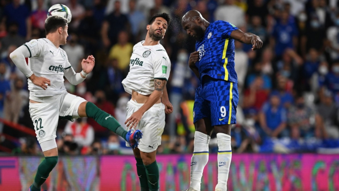 Striker Chelsea, Romelu Lukaku bobol gawang Palmeiras
