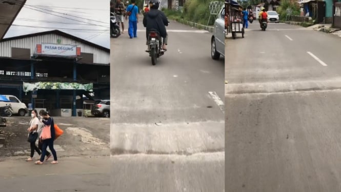 Viral Jalan di Sukabumi Dipasang 45 Polisi Tidur