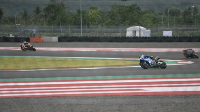 2022 MotoGP pre-season test at the Mandalika Circuit. 