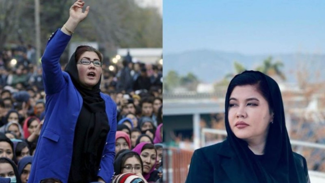 Kiri: Shafiqa Sae berteriak saat memprotes pembunuhan tujuh orang dari komunitas Hazara, di Kabul, Afghanistan, 11 November 2015.