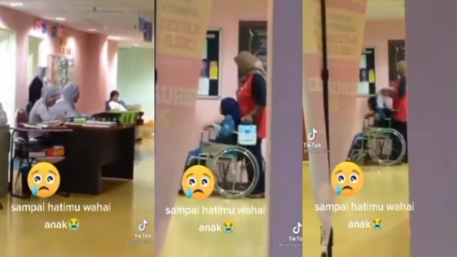 Viral Wanita Aniaya Ibu di Kursi Roda