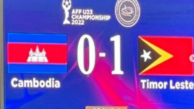 Timor Leste kalahkan Kamboja di Piala AFF U-23.