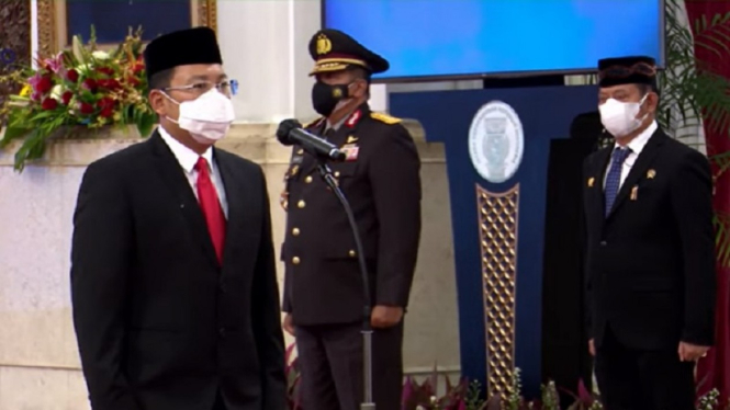 Presiden Jokowi melantik Arief Prasetyo Adi sebagai Kepala Badan Pangan Nasional