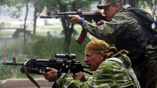 VIVA Militer: Tentara bayaran Rusia dari Republik Rakyat Luhansk (LPR)