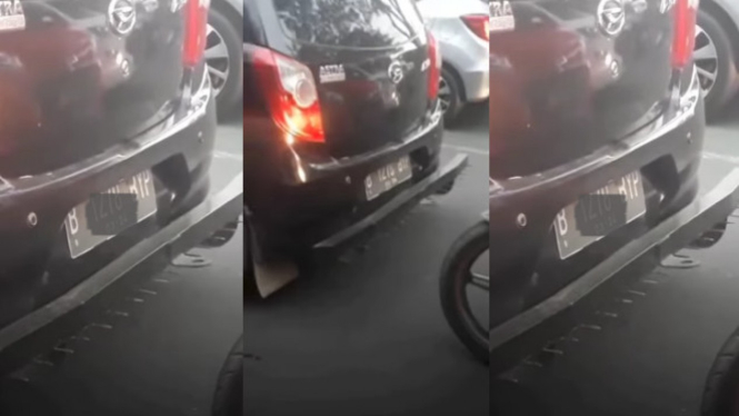 Viral Bumper Mobil Ayla Dipasang Jeruji Besi  