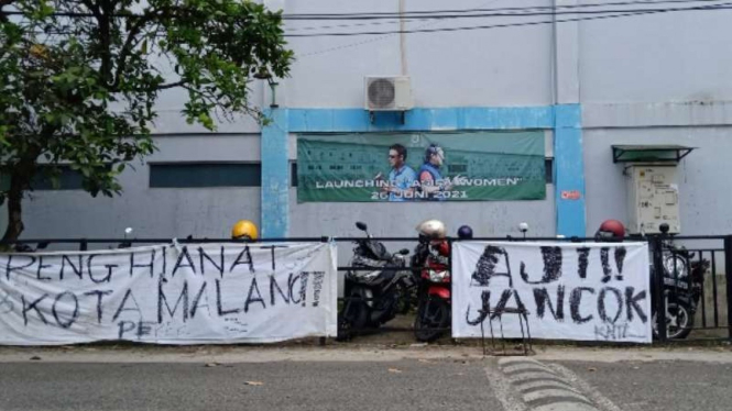 Aksi vandalisme di kompleks latihan Aji Santoso International Football Academy