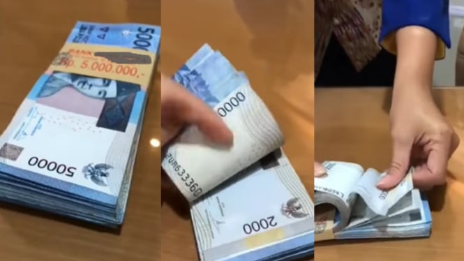 Viral Nasabah Bank Ambil Uang di Teller Pecahan Rp50.000 Terselip Rp2000 