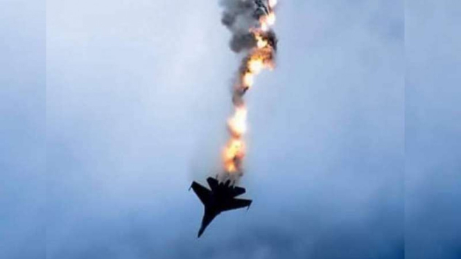 VIVA Militer: Jet tempur Rusia ditembak rudal sistem pertahanan udara Ukraina