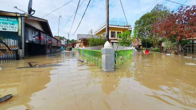 Banjir di Kota Medan.