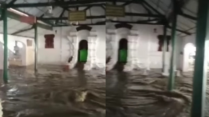Viral Makam Ziarah Banten Diterjang Banjir