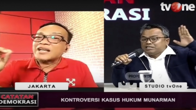 Debat panas Ketua Joman Mania Immanuele Ebenezer dengan Islah Bahrawi.