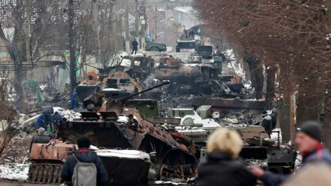 Militer rusia hancur di sumy, tentara ukraina sita amunisi