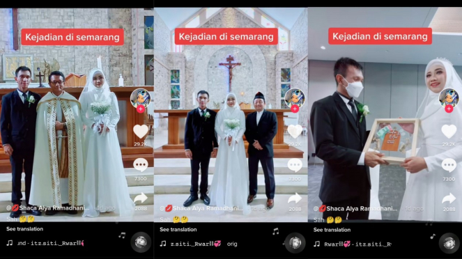 Viral Pernikahan Beda Agama di Semarang