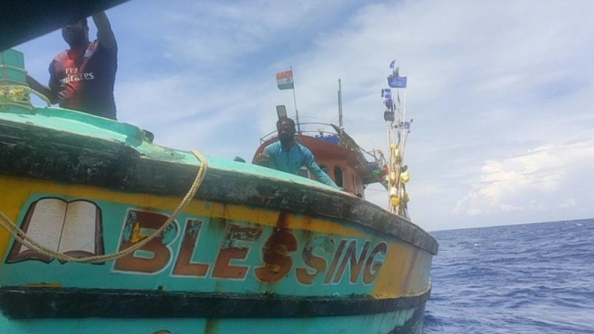 Kapal berbendera India ditangkap saat curi ikan di perairan Aceh.