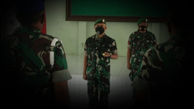 VIVA Militer: Lettu Samsul Yadi dan Dandim Aceh Selatan.