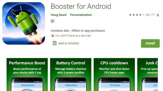 Aplikasi Booster for Android