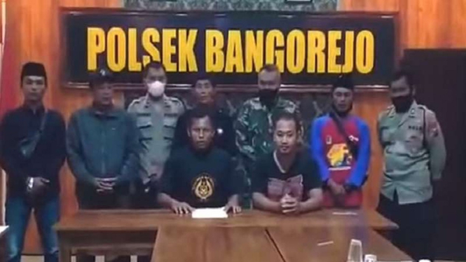 Perwakilan PSHT dan Pagar Nusa sepakat damai di Polsek Bangorejo Banyuwangi