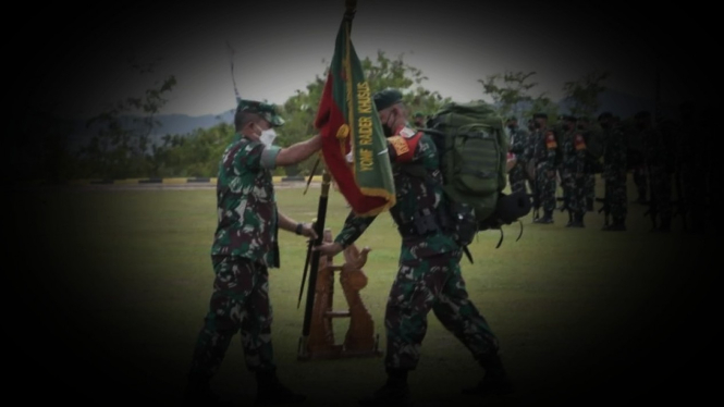 VIVA Militer: Pemberangkatan pasukan Yonif RK 136/TS ke Papua.
