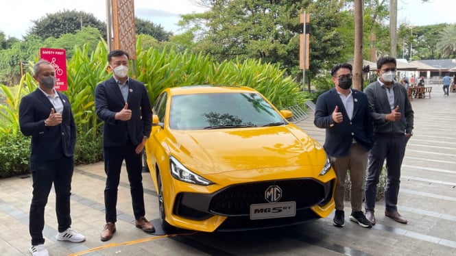 Peluncuran mobil MG 5 GT di Indonesia