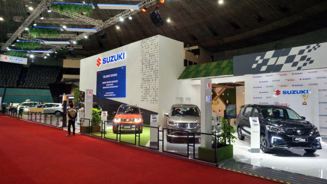 Booth Suzuki di Gaikindo Jakarta Auto Week 2022