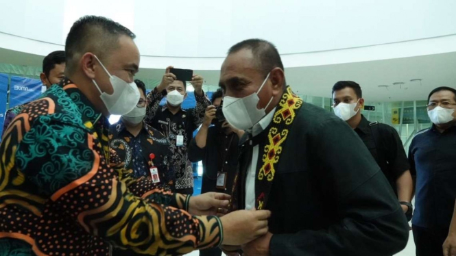 Gubernur Sumut Edy Rahmayadi saat memenuhi undangan Presiden Jokowi.