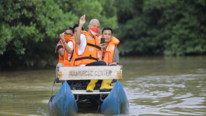 Gubernur Jawa Tengah Ganjar Pranowo di Balikpapan, Kalimantan Timur