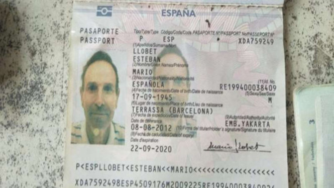 Paspor WN Spanyol yang ditemukan sudah tulang belulang di Nusa Dua, Bali