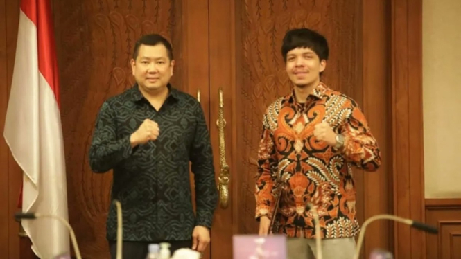 Atta Halilintar bersama Hary Tanoesoedibjo