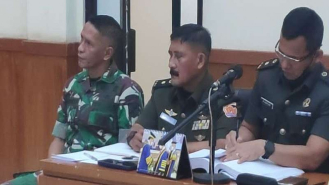 Terdakwa dalam kasus pembunuhan dua remaja sipil di Nagreg, Jawa Barat