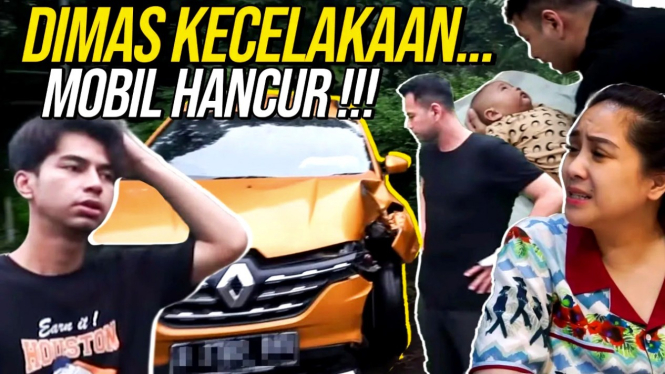 Dimas Ahmad mengalami kecelakaan mobil