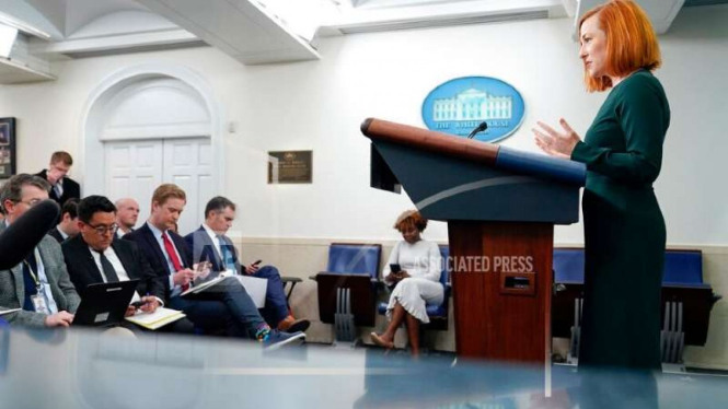 Konferensi pers di Gedung Putih, Washington DC