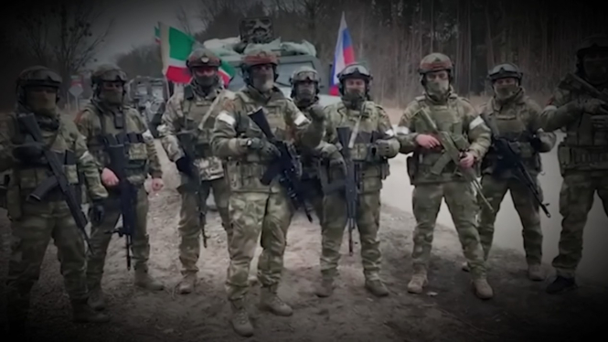 VIVA Militer: Pasukan militer Ramazan Kadyrov di Kota Mariupol.