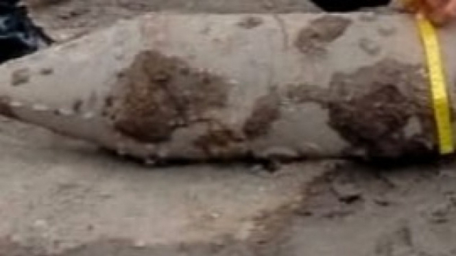 Mortir jenis craf atau bom pesawat ditemukan di Proyek revitalisasi Kota Lama Gresik