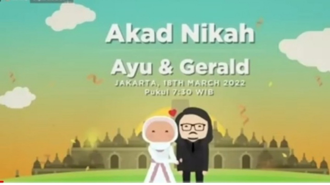 Pernikahan Ayu dan Gerald, Jakarta (18/3).