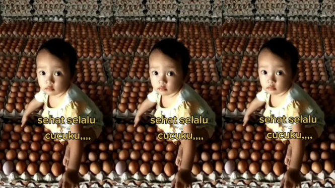 Viral Anak Kecil Main di Atas Telur Tidak Pecah  