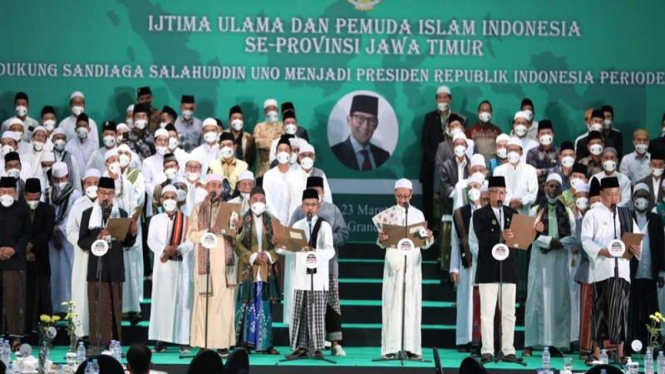 Ijtima Ulama dan pemuda islam se-Jatim dukung Sandiaga jadi presiden 2024