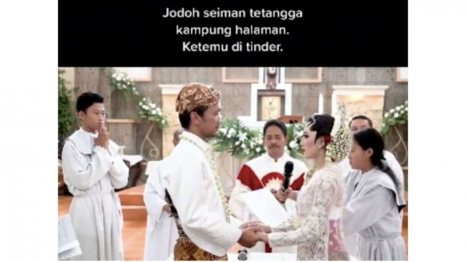 Pasangan viral yang menikah brawal dari Tinder