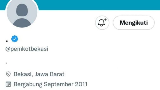 Akun Twitter Pemkot Bekasi diretas.